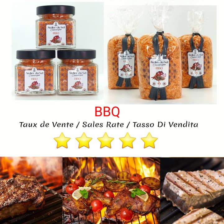 Atelier du Sel Camargue - Wholesale Salt - “BBQ” salt - 300 gr4