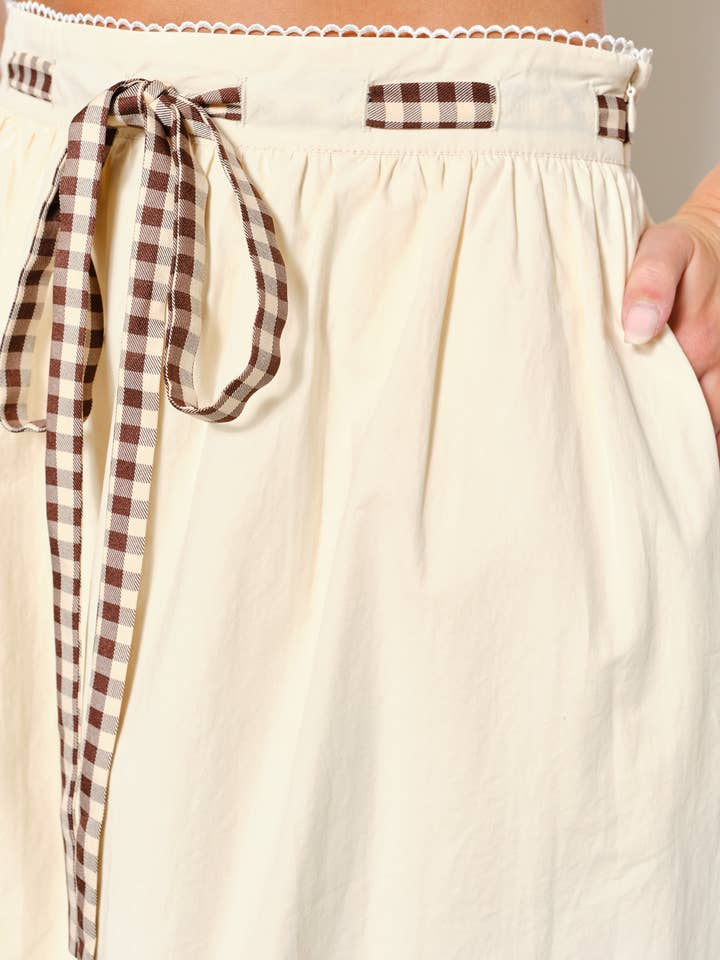 Beige OPHELIA FULL MAXI SKIRT - Whimsical, Timeless for wholesale on Faire5