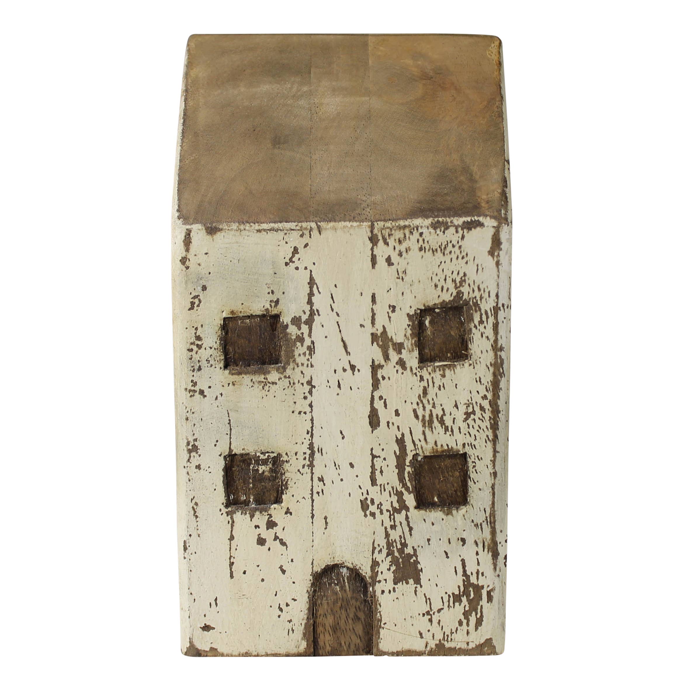 HomArt - Wholesale Decorative Tabletop Object - Wood Cottages, Set of 3, White2