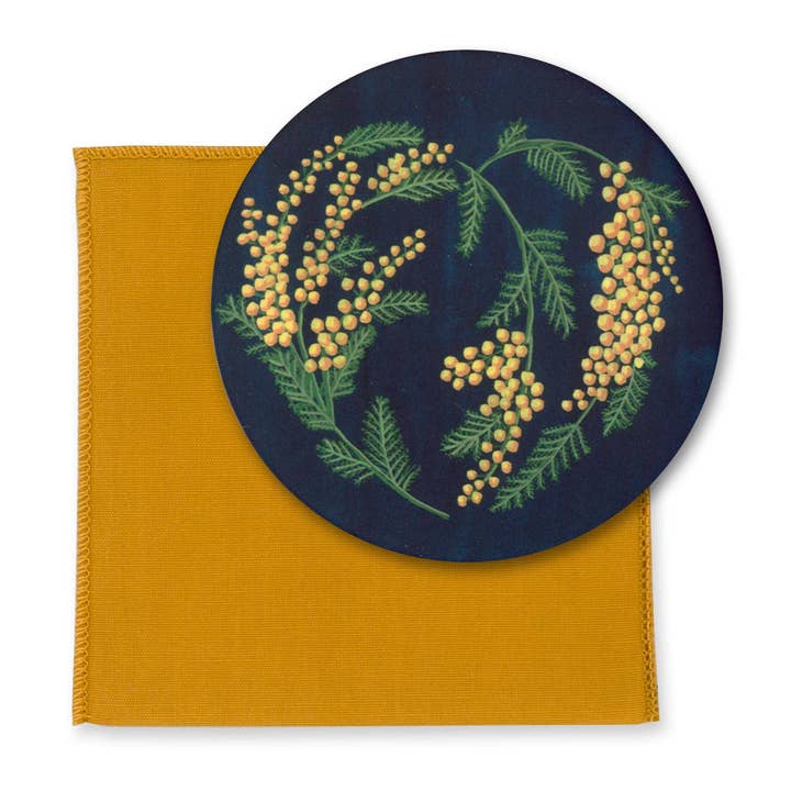 Mimosa heart bag mirror for wholesale by MÉLANIE VOITURIEZ