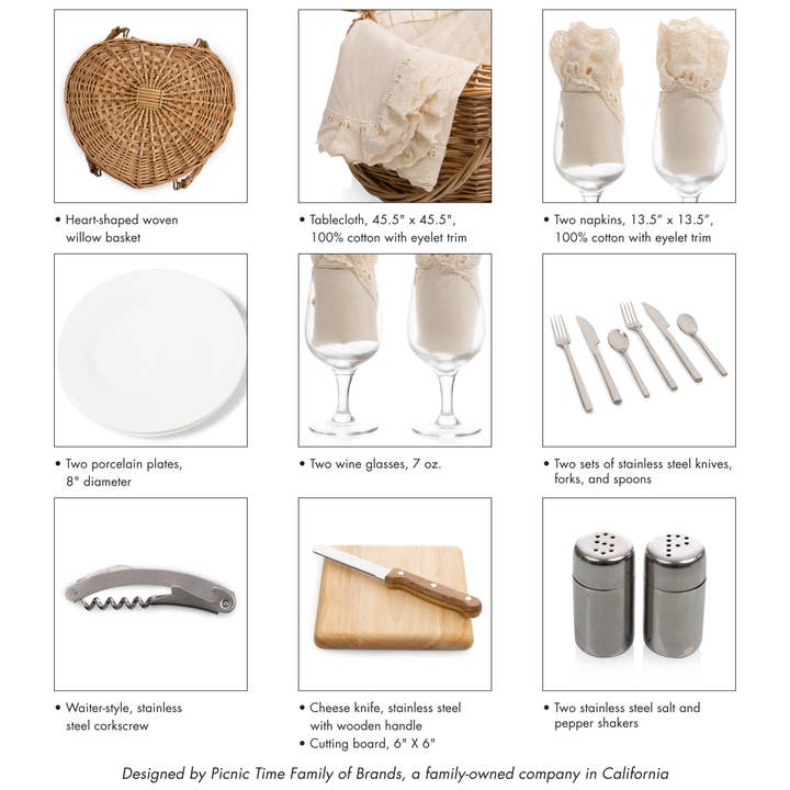 Blanc antique Panier de pique-Nique en vente sur Faire6