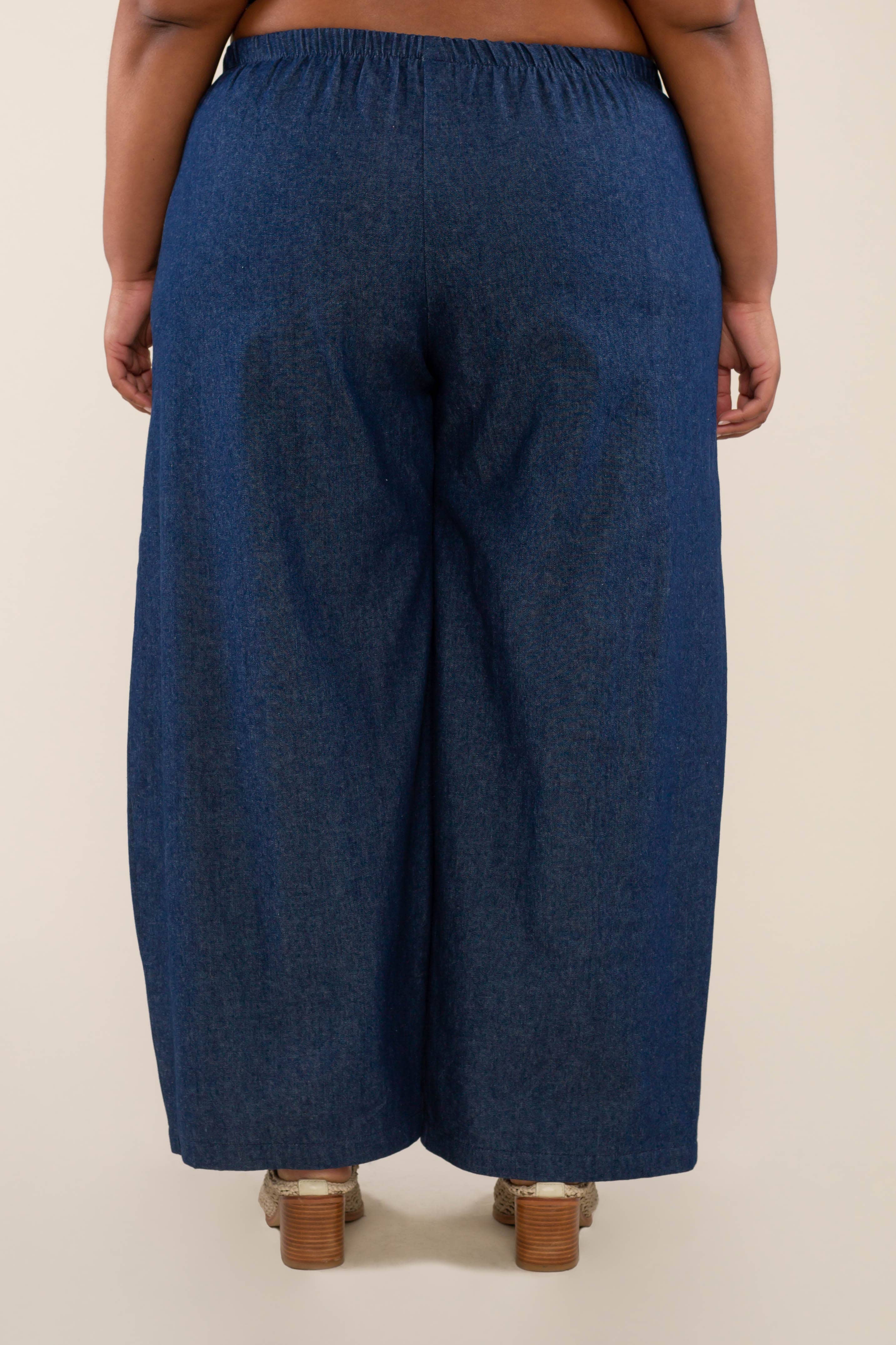 NLT - Wholesale Jeans - Women's - Denim Lantern Pant - Plus Size | High Rise Barrel Jeans8