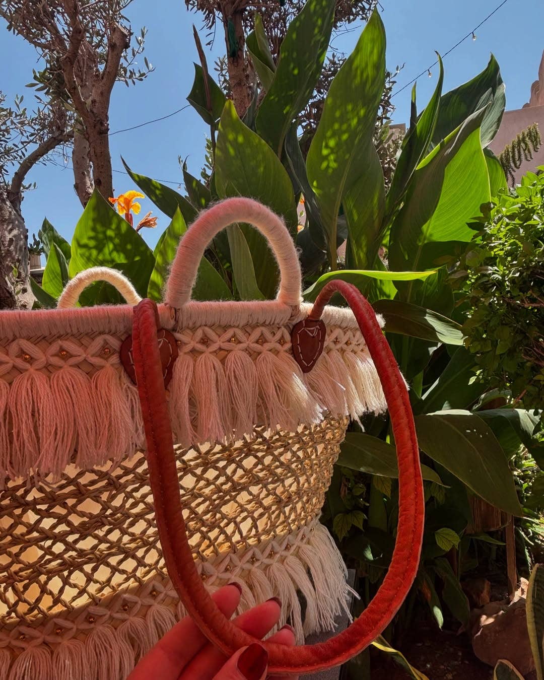 craftberber - Wholesale Beach Bag - Handwoven Straw Tote – French Market Basket with Tassel3