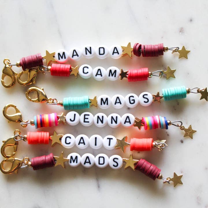 Custom Name Keychain for wholesale by White Daisy Jewelry LLC