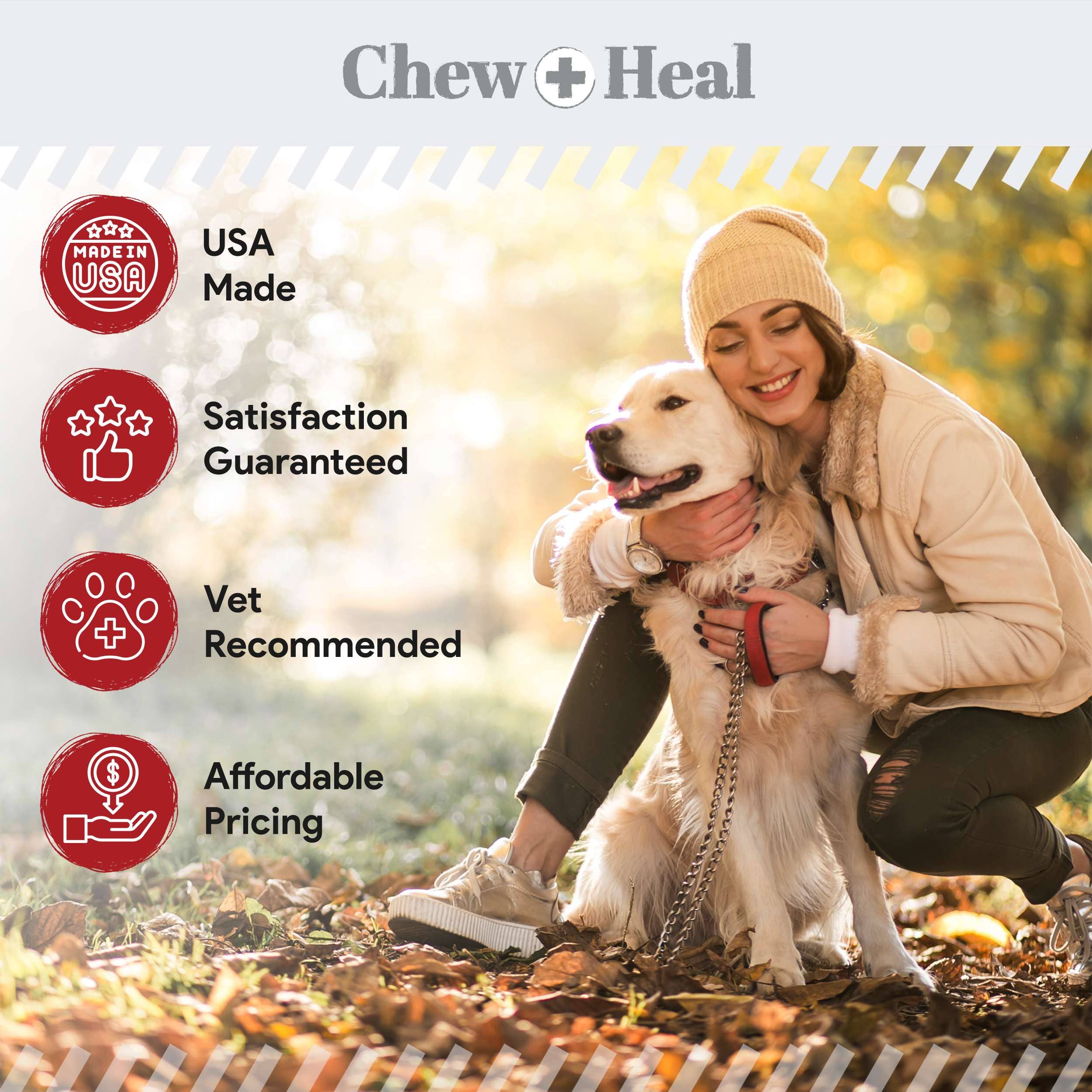 Chew + Heal - Wholesale Pet Supplement - Cat/Dog - Wild Alaskan Salmon Oil Hearty Beef Flavor for Dogs & Cats5