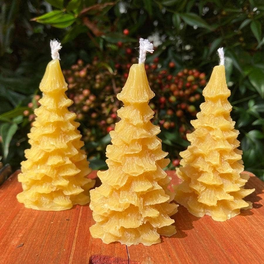 King Cobra Apiary Honey - Wholesale Novelty Candle - Christmas Tree Beeswax Candle1