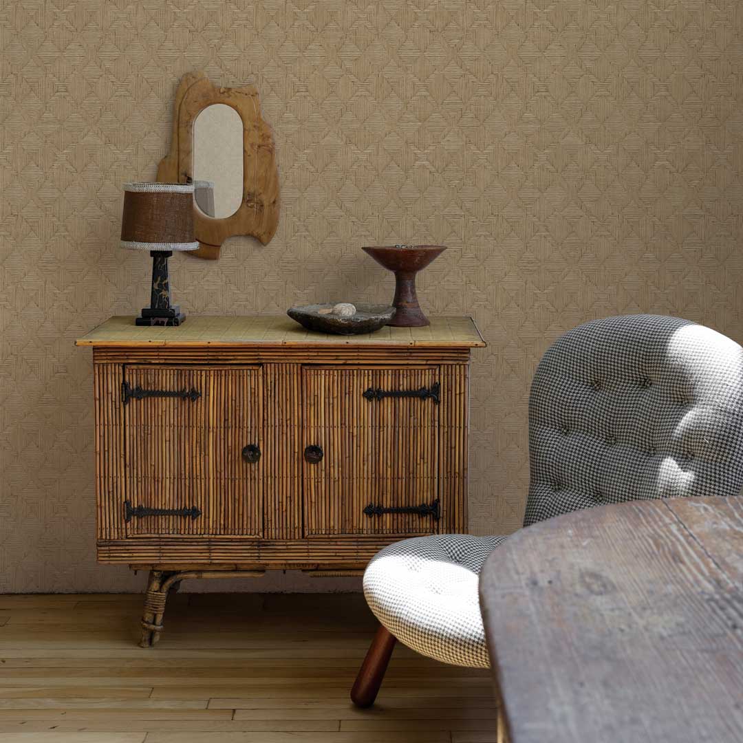 Tempaper & Co ® - Vente Papier peint - Papier peint autocollant effet sisal Hoffmann, 2,6 m²5