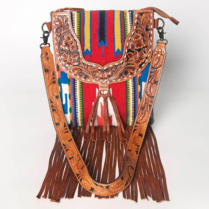LS Western - Wholesale Crossbody Bag - Women's - ADBGZ125 Saddle Blanket