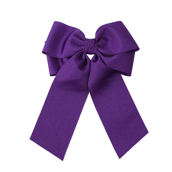 Beyond Creations, LLC - Wholesale Hair Bow - Kids - GROSGRAIN DOUBLE TAIL BOW ON ALLIGATOR CLIP11