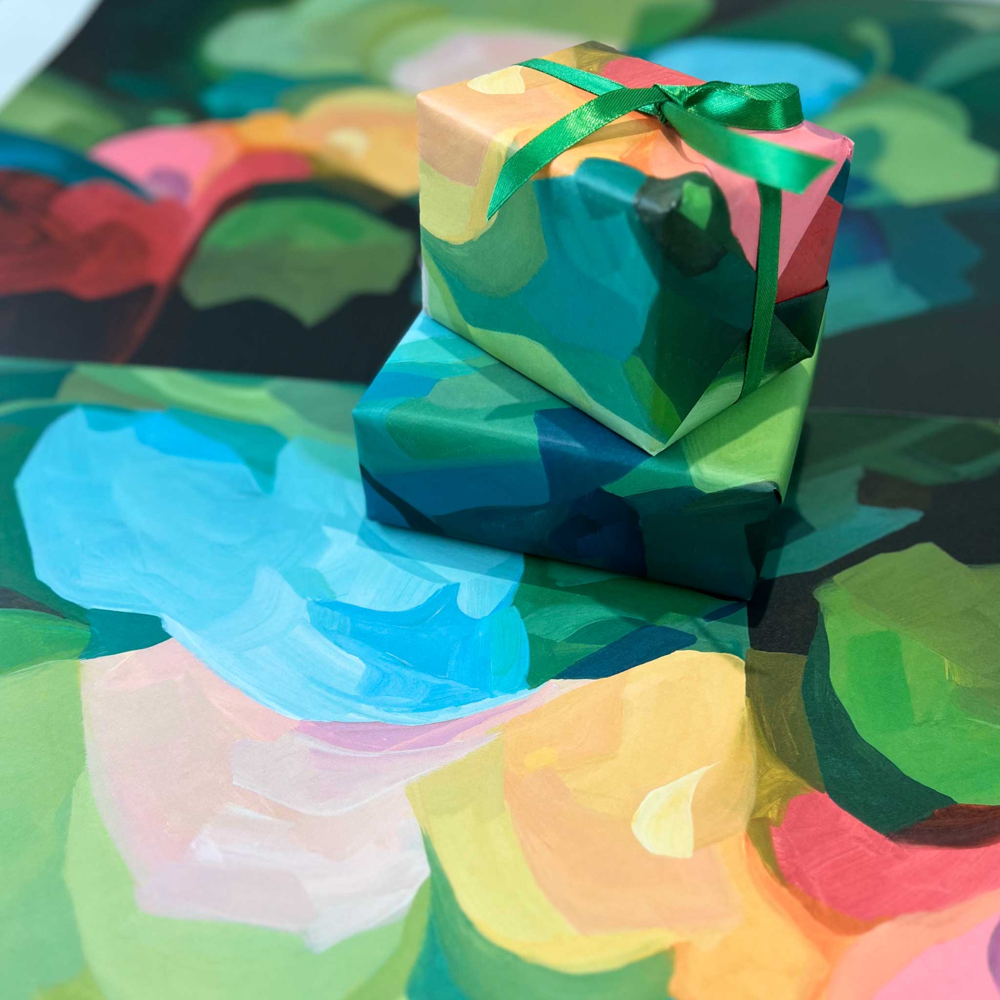 Susannah Bleasby Art – papel de embrulho por atacado – Papel de embrulho artístico | Papel de embrulho liso | Papel de embrulho verde esmeralda1