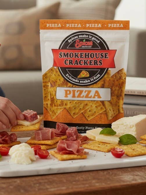 Spices Smokehouse Crackers - Pizza - 12ct - 3.5 or 7 oz for wholesale by Smokehouse Crackers