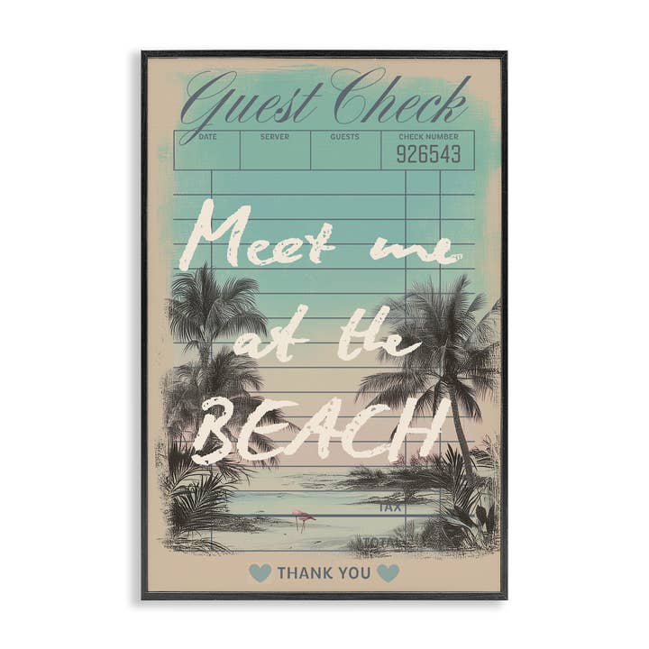 Ontmoet me bij Beach Check - Ingelijste muurkunst voor wholesale door Stupell Industries