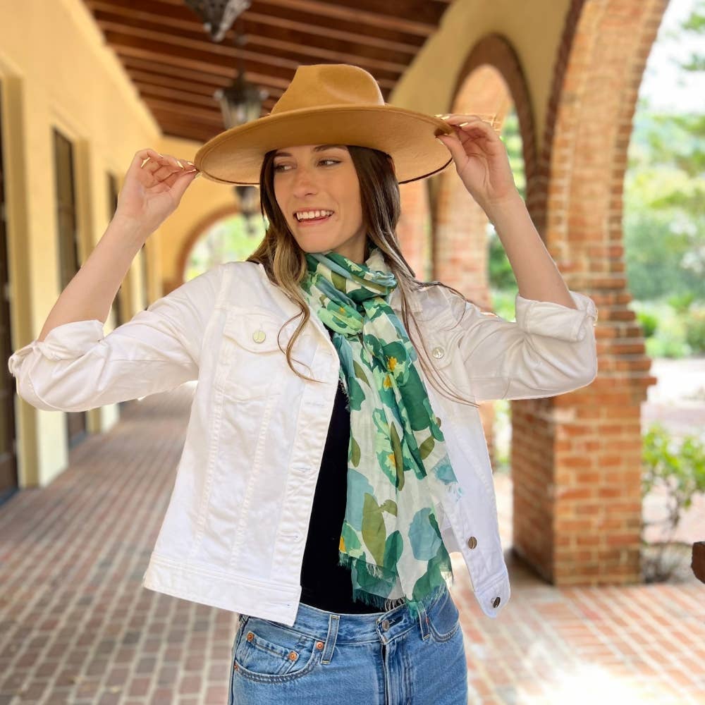 Humble Hilo – Cachecol - Mulher por atacado – Lenço Humble Hilo com arte de papoulas vetoriais19