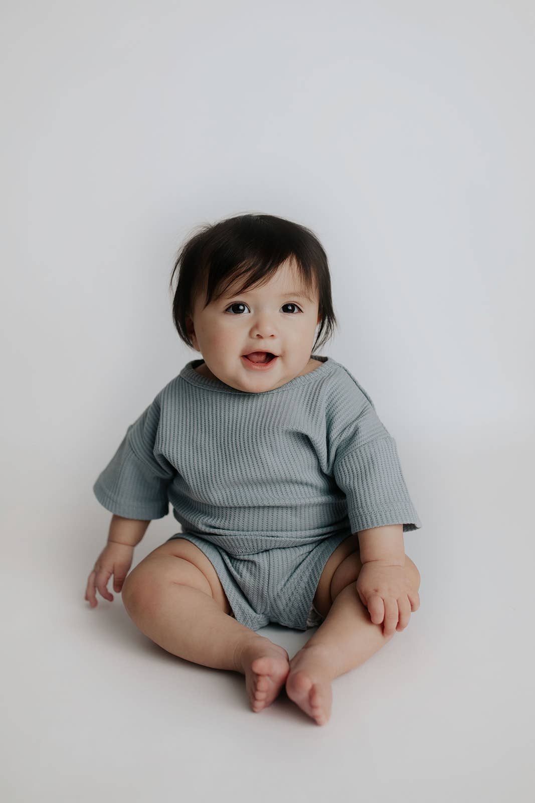 Three Little Tots – wholesale Top & short set – Kids – Santorini Summer Waffle Toddler Top & Bottom Set15