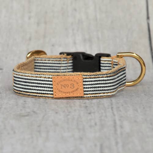 1" ENGINEER STRIPE COLLAR for wholesale by Finnegan’s Standard Goods