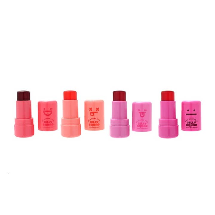 PINEAPPLE Beauty - Wholesale Lip Stain/Dye/Tint - Romantic Beauty OJB-8401 Jelly Squad Lip & Cheek Stain - 12 2