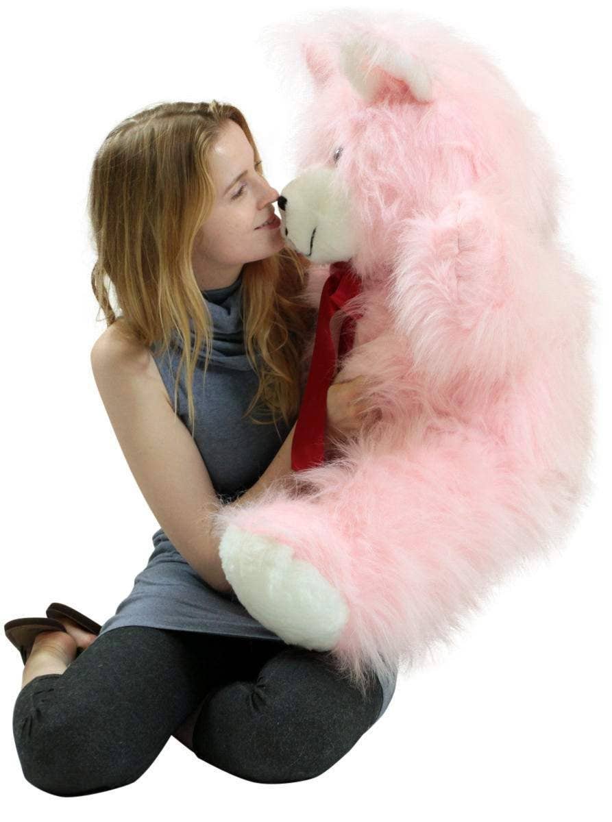 Big Plush - Wholesale Stuffed/Plush Toy - Kids & Baby - American Made Giant Pink Teddy Bear 36 Inch Soft 3 Foot9