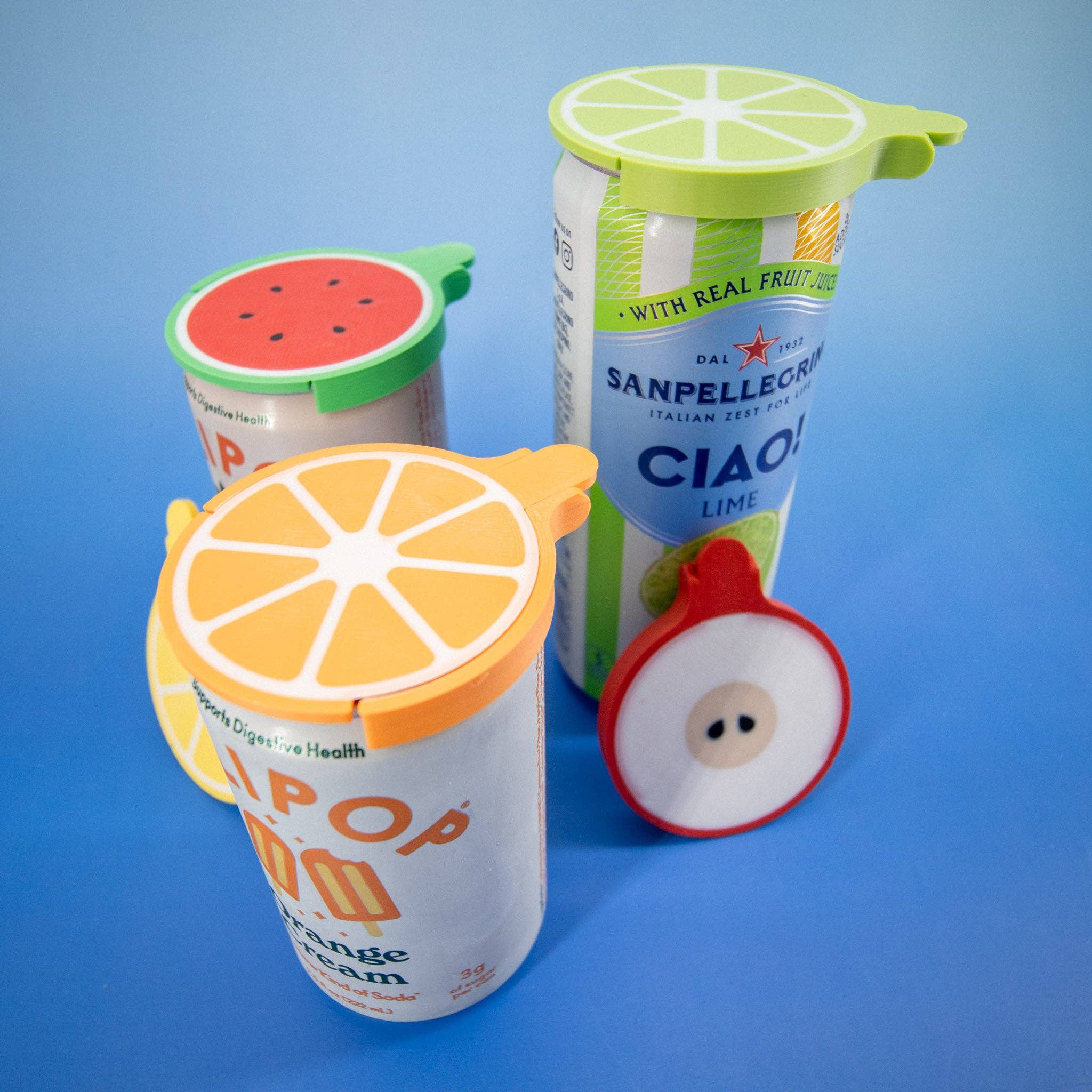 Super Fantastic - Wholesale Drink Lids - Fruit Sippy Caps: Set of 6 Can Lids6