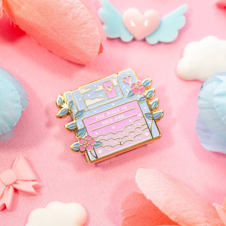 Unicorn Eclipse - Wholesale Lapel Pin/Button - Floppy Disk Enamel Pin3