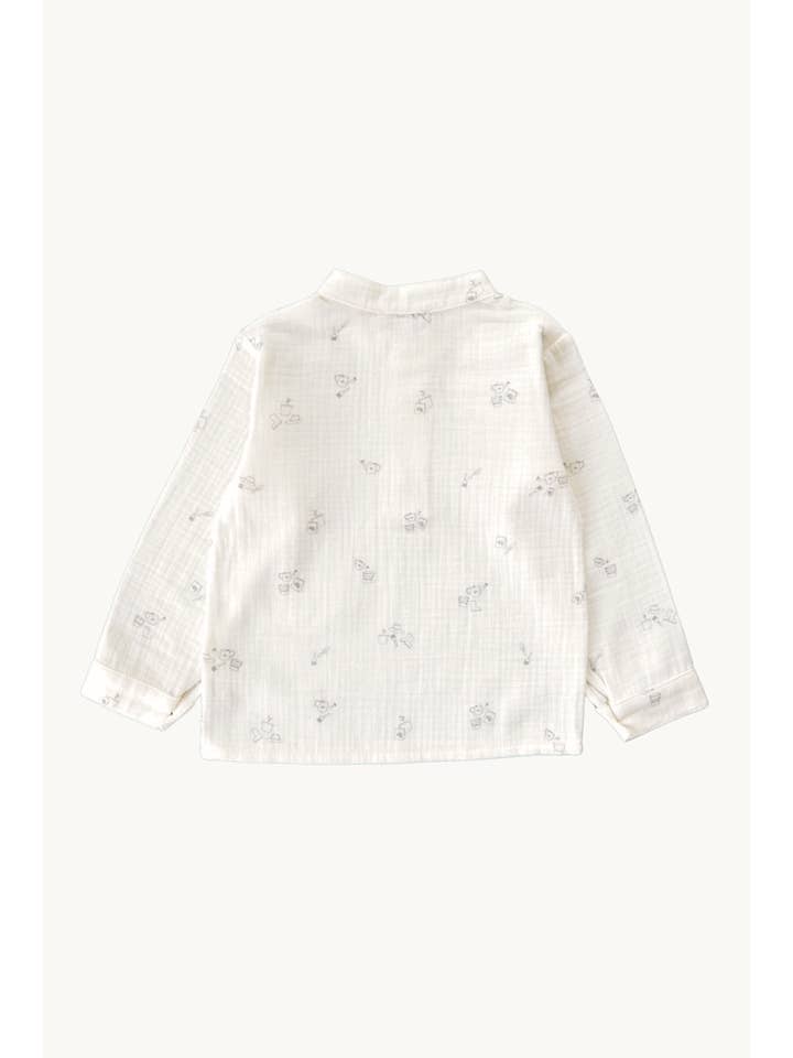 Eli & Nev (we cover U.S. import duties) - Wholesale Button Down Shirt - Kids - Baby / Toddler Muslin Shirt 100% Cotton, Fall/Winter4