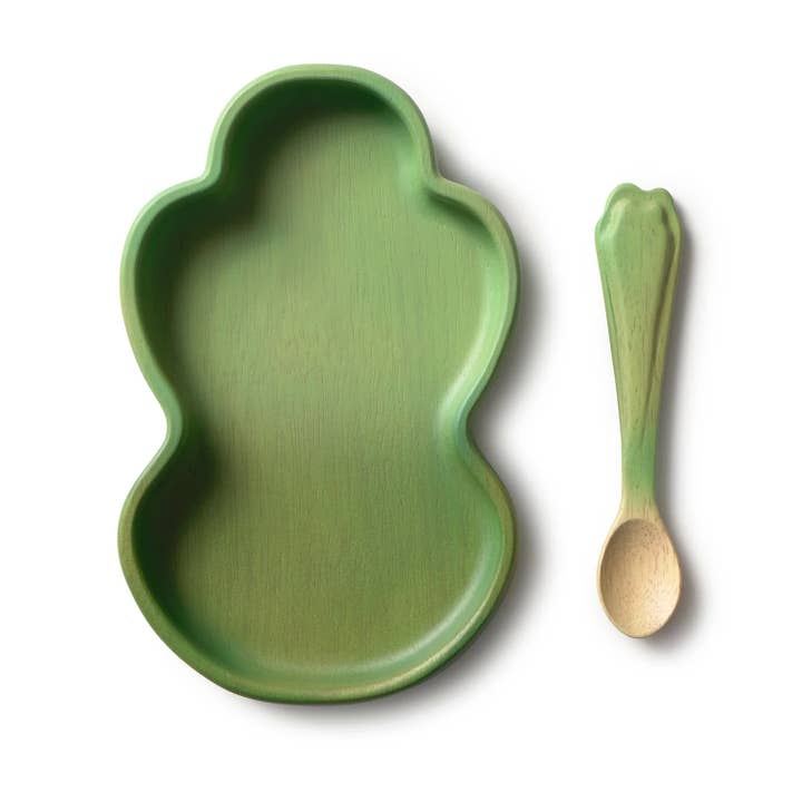 Oli&Carol Kendall the Kale Plate & Spoon Set for wholesale by Little Concepts Distribution Ltd