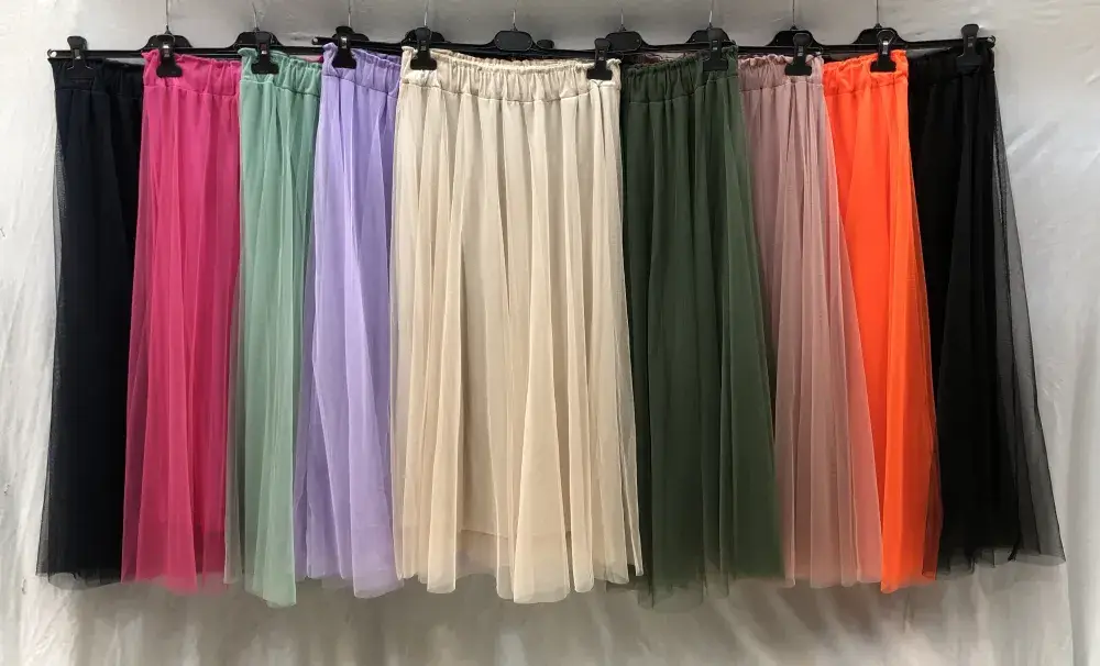 Orange Tulle Skirt @7777 for wholesale on Faire1