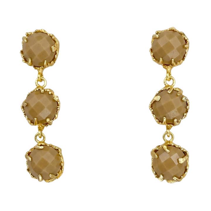 Boucles d'oreilles Trilogie Éd. Limitée Marron pour la vente par ACUS