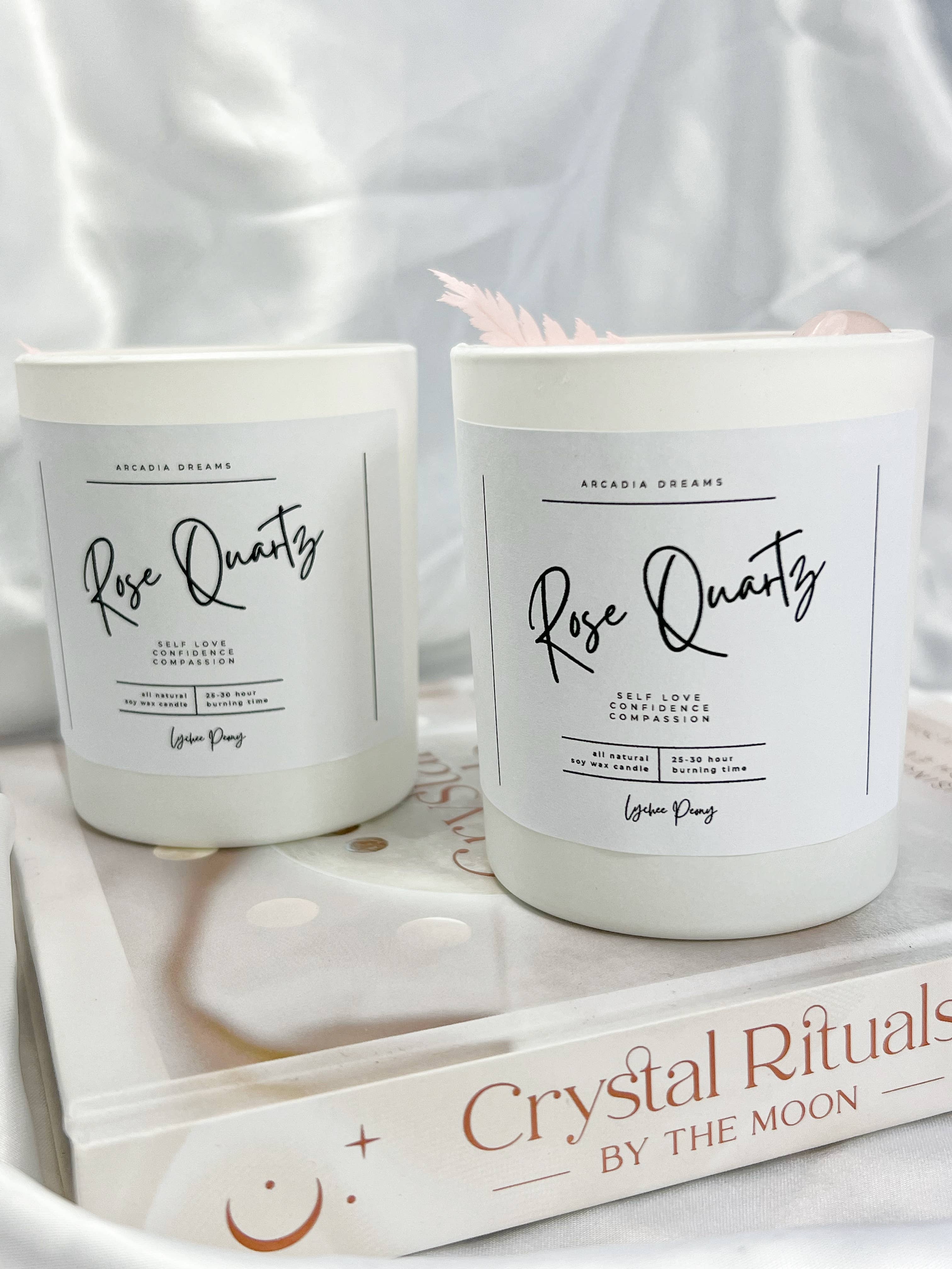 The Crystal Store – Großhandel Kerze im Glas / gefüllte Kerze – Kerzen mit Kristall-Einlage zur Heilung3