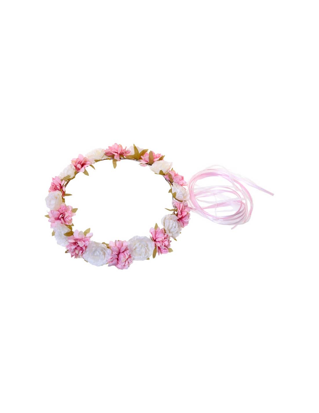 Flormoda - Vente Chapeaux/couronnes de fête - Couronne de fleurs roses Sandra1