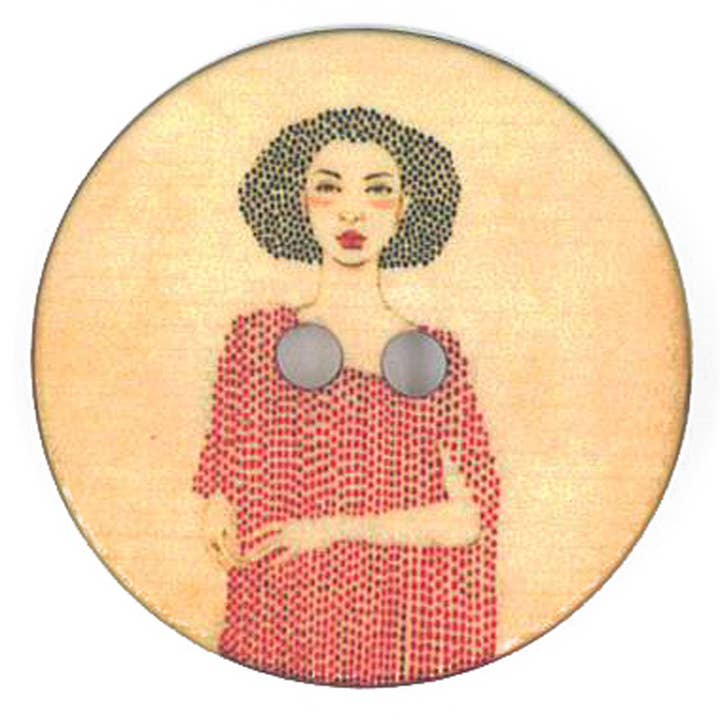 LARGE VINTAGE WOMEN'S PRINTED BUTTON SIZE 70 (44MM) MOD. 3 for wholesale by NEMARK