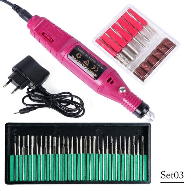NIA'S BEAUTY BAR L.L.C. – wholesale Nailcare set – Professional Electric Nail Drill Machine Set1