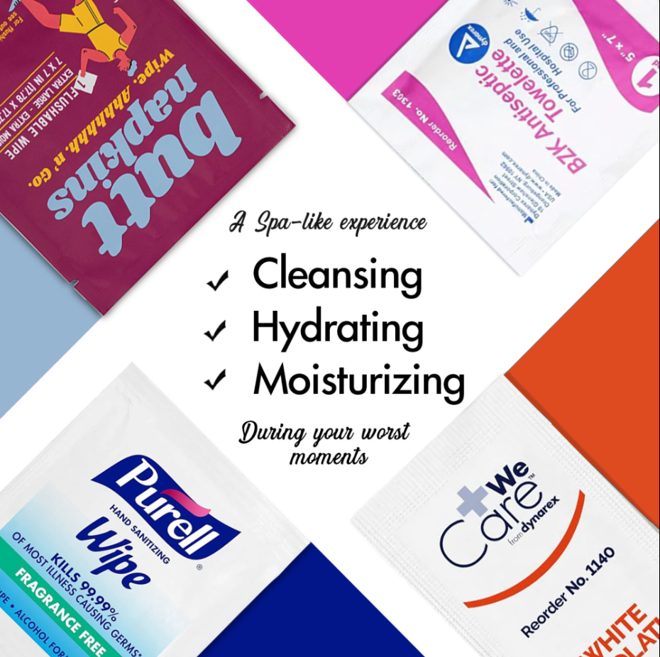 Butt Napkins - Wholesale First Aid Kit - The CODE BROWN Bag5