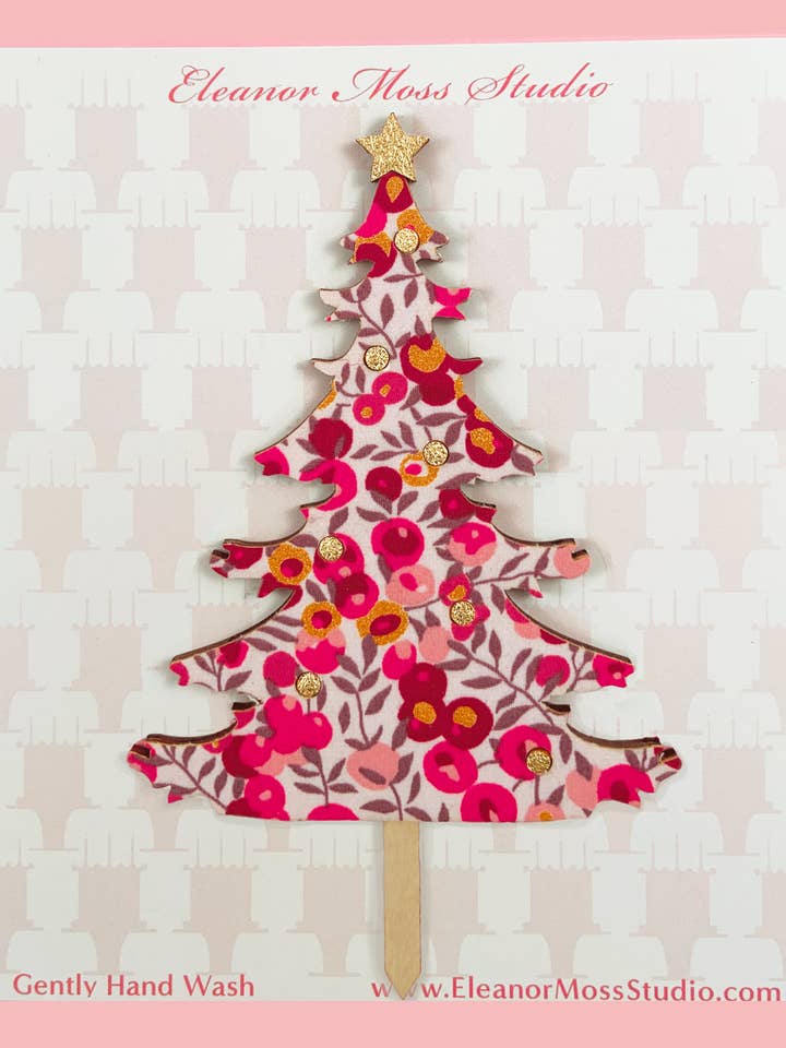 Liberty of London Cake Topper Christmas Tree for wholesale by Eleanor Moss Studio