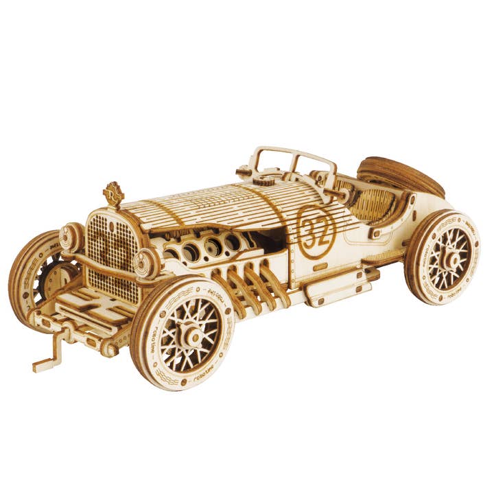 Hands Craft - Wholesale Puzzle - Kids - 3D Laser Cut Wooden Puzzle: Grand Prix Car