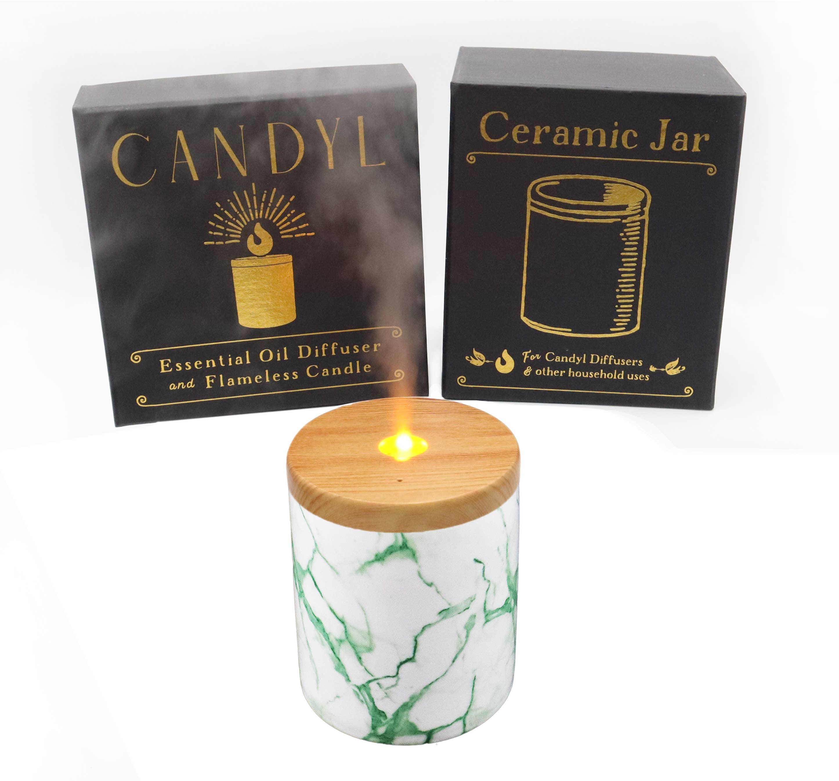 Candyl - Vente Diffuseur électronique - Diffuseur d'Huiles Essentielles Candyl avec Flamme de Lumière de Bougie7