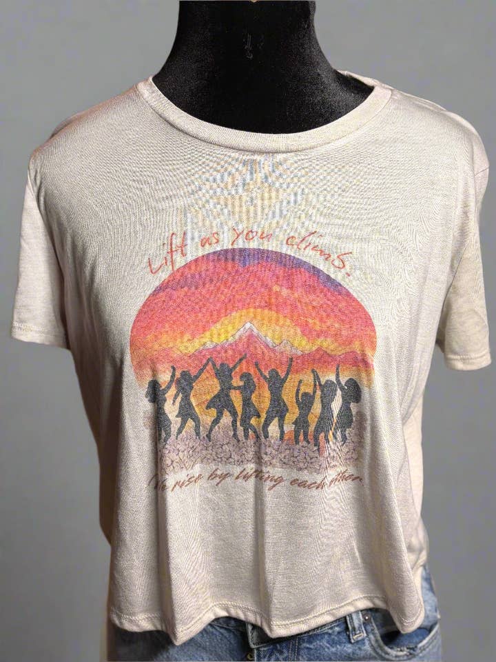 Lift as You Climb Flowy Crop Top for wholesale by Accentuate the Positive