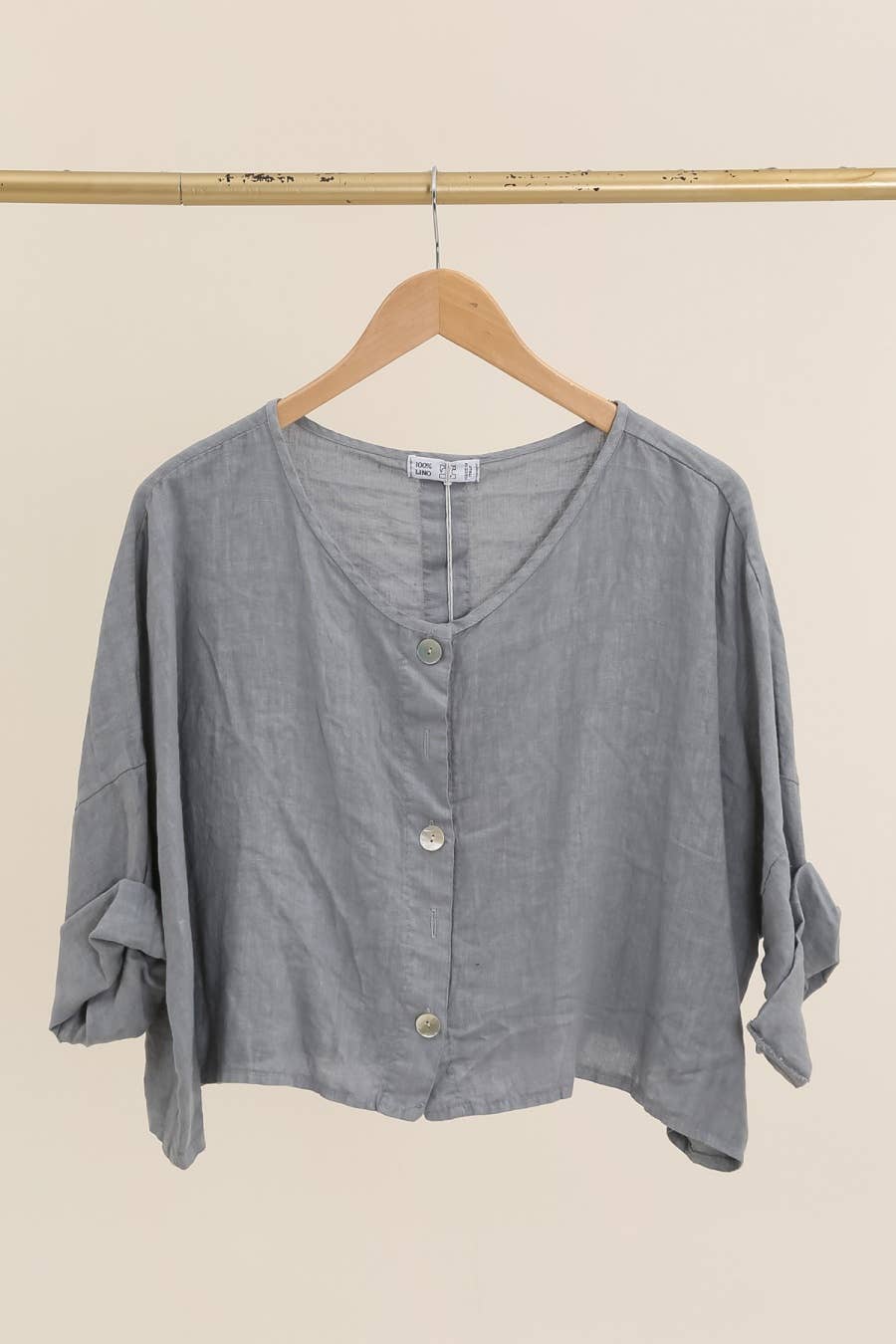 la maison des fibres naturelles - Wholesale Jacket - Women's - 3/4 sleeve linen jacket 906 100% linen24