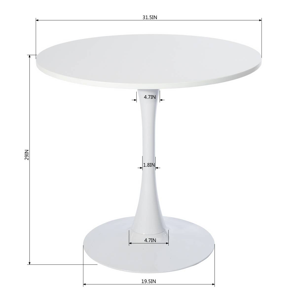 HOMYCASA DESIGN INC - Wholesale Side Table - Modern Round White Dining Table6