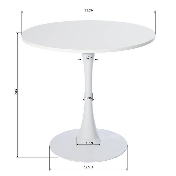 HOMYCASA DESIGN INC - Wholesale Side Table - Modern Round White Dining Table6