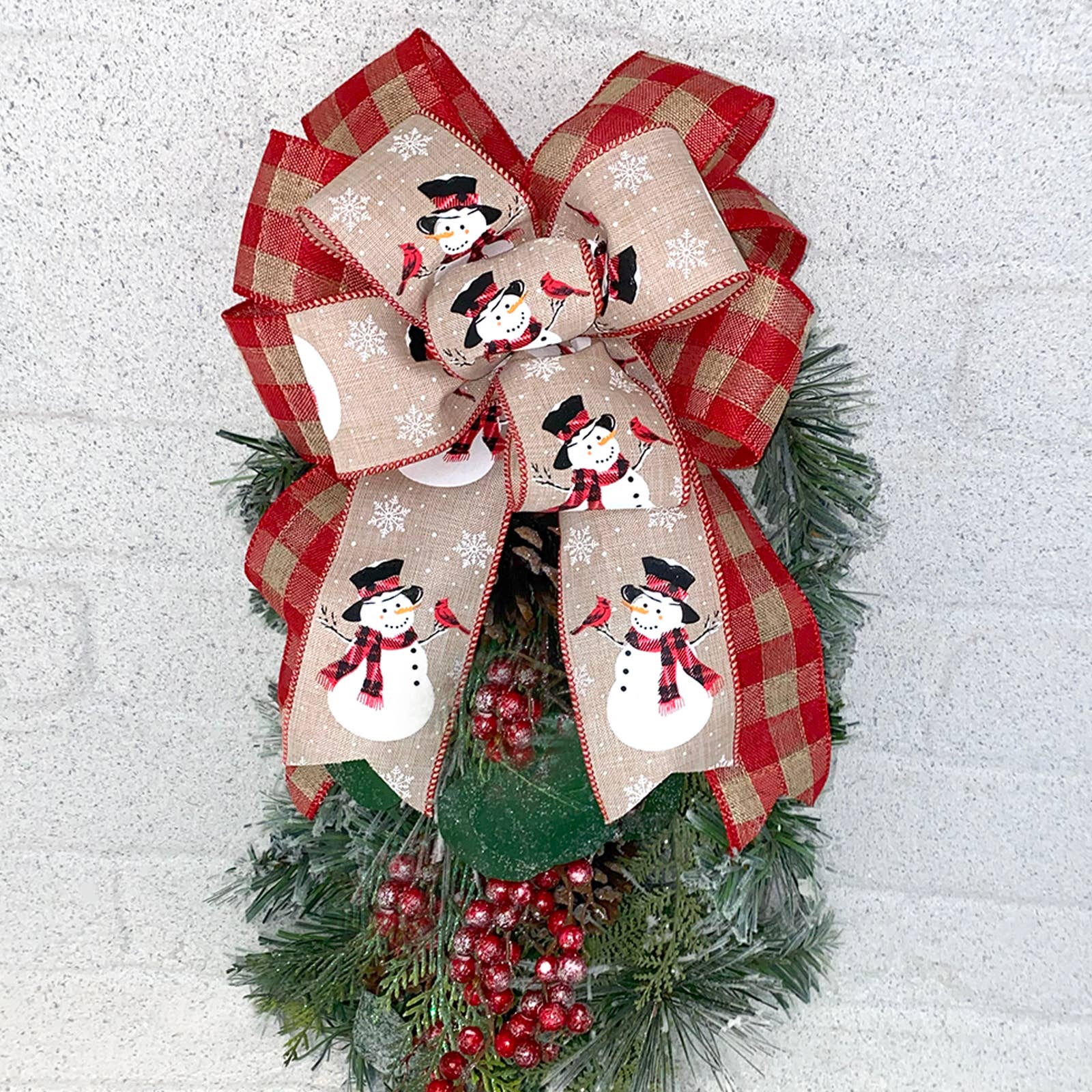 Morex Ribbon - Wholesale Ribbon - Gift Wrapping - #7378 Gingham Burlap (wired)1