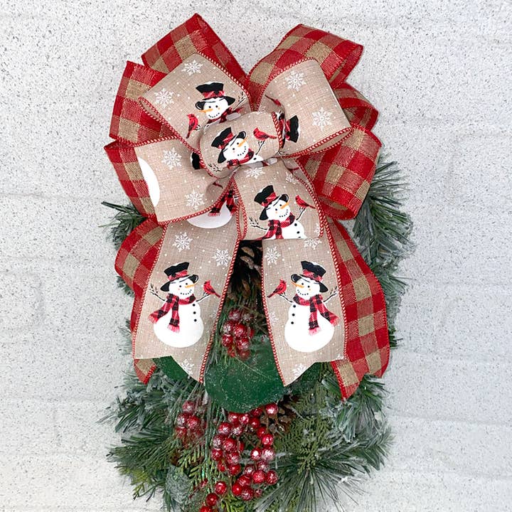 Morex Ribbon - Wholesale Ribbon - Gift Wrapping - #7378 Gingham Burlap (wired)1