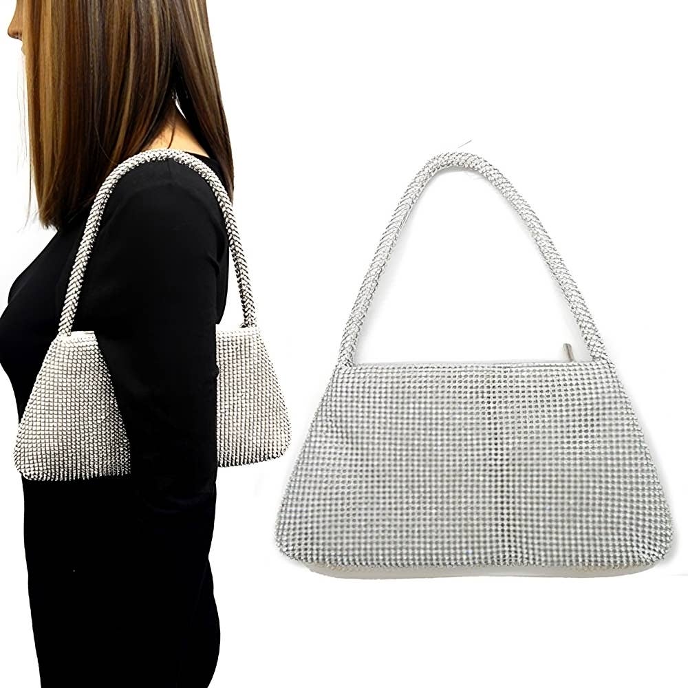 Diacly - Wholesale Shoulder Bag - Women's - Bling Crystal Hobo Shoulder Evening Clutch Bag1