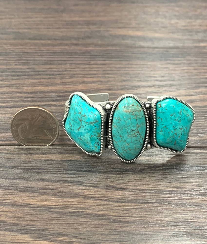 ISAC Trading Inc - Wholesale Cuff Bracelet - 711110, Navajo Turquoise Cuff Bracelet 2