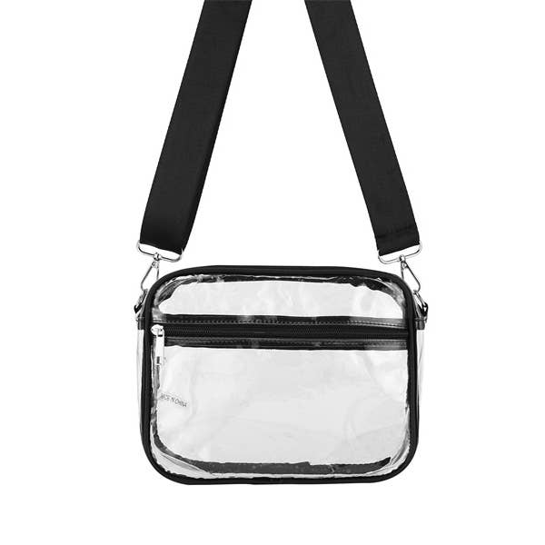 Nima Accessories Inc - Wholesale Crossbody Bag - Women's - Ladies Clear see Thru Crossbody Fashion Handbag