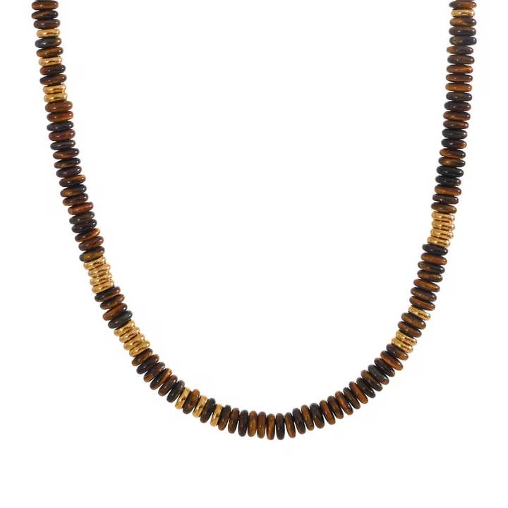 Tiger Eye pärlstav halsband för wholesale av Sahira Jewelry Design