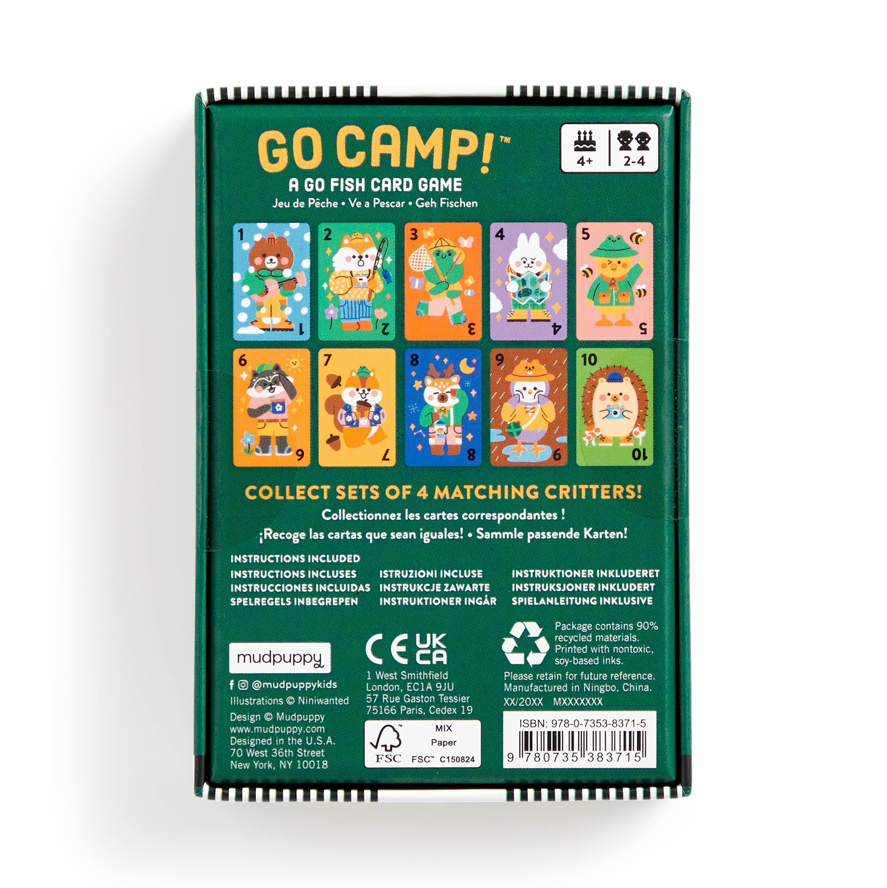 Chronicle Books - Wholesale Card Game - Go Camp! Card Game2