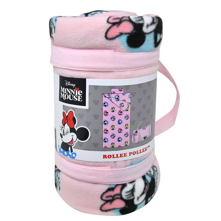 Minnie Rollee Pollee 50x55" Fleece Nap Sac & Kuddset för wholesale av Deluxe Import Trading