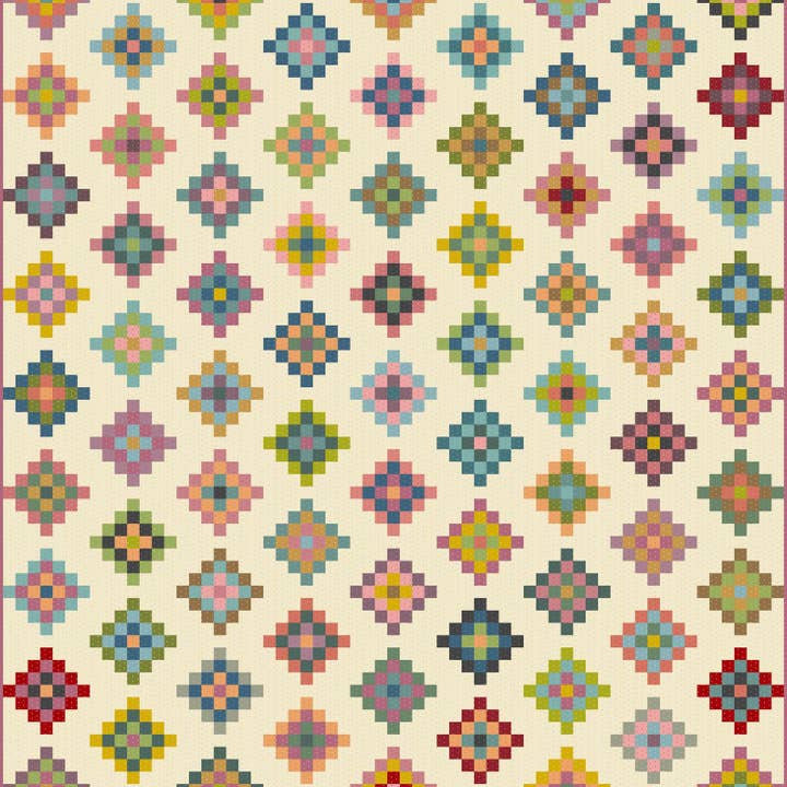 Babcia Square Pattern for wholesale by Laundry Basket Quilts