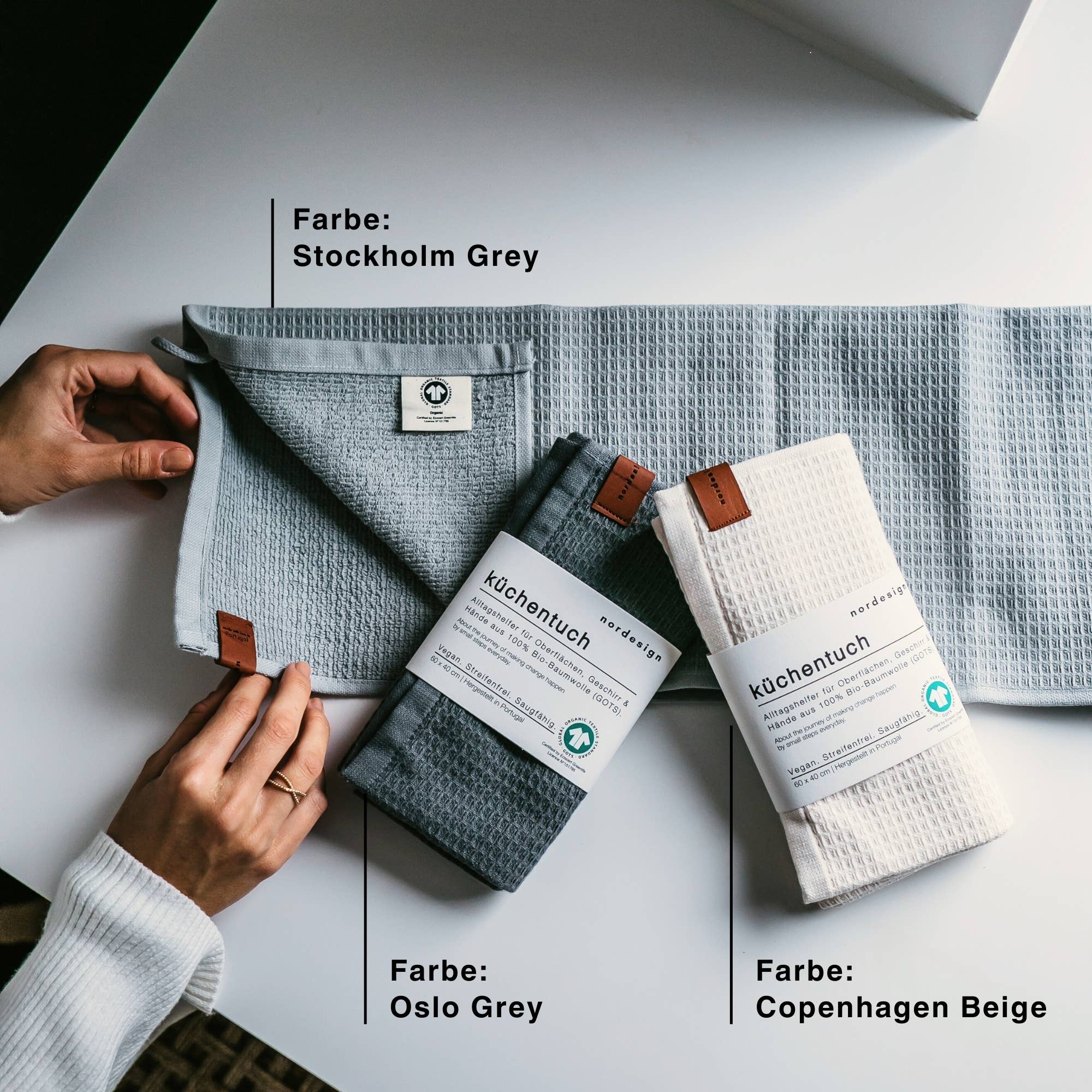 nordesign - Wholesale Tea Towel - Tea towel (cotton) - Copenhagen Beige3