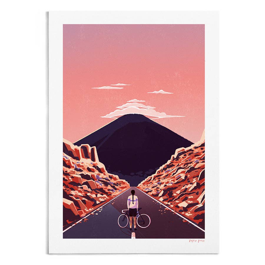 Papio Press - Wholesale Art Print - Ascent Cycling Artists Print Wall Art0